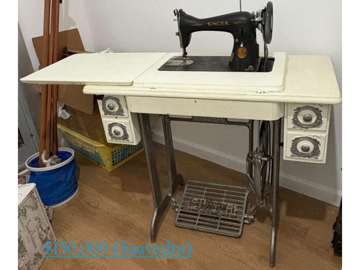 -Máquina d coser singer, antigua