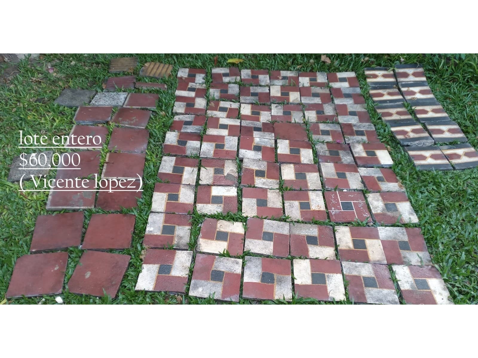 lote de baldosas antiguas