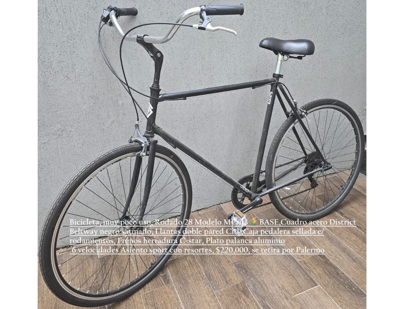 Bicicleta, muy poco uso, Rodado 28 Modelo MC/03