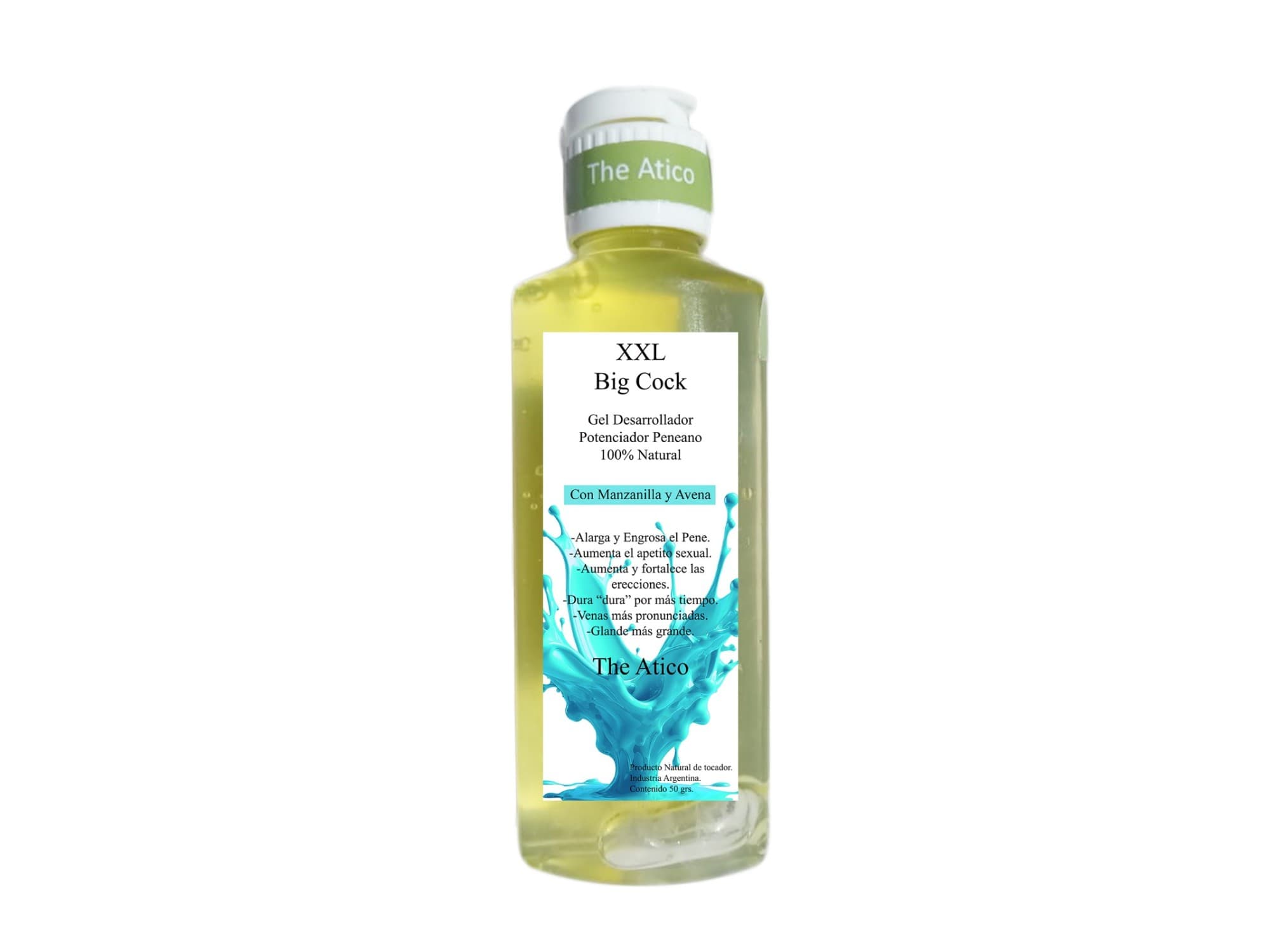 Gel intimo con Manzanilla & Avena, Agranda y Alarga el pene, 50gr