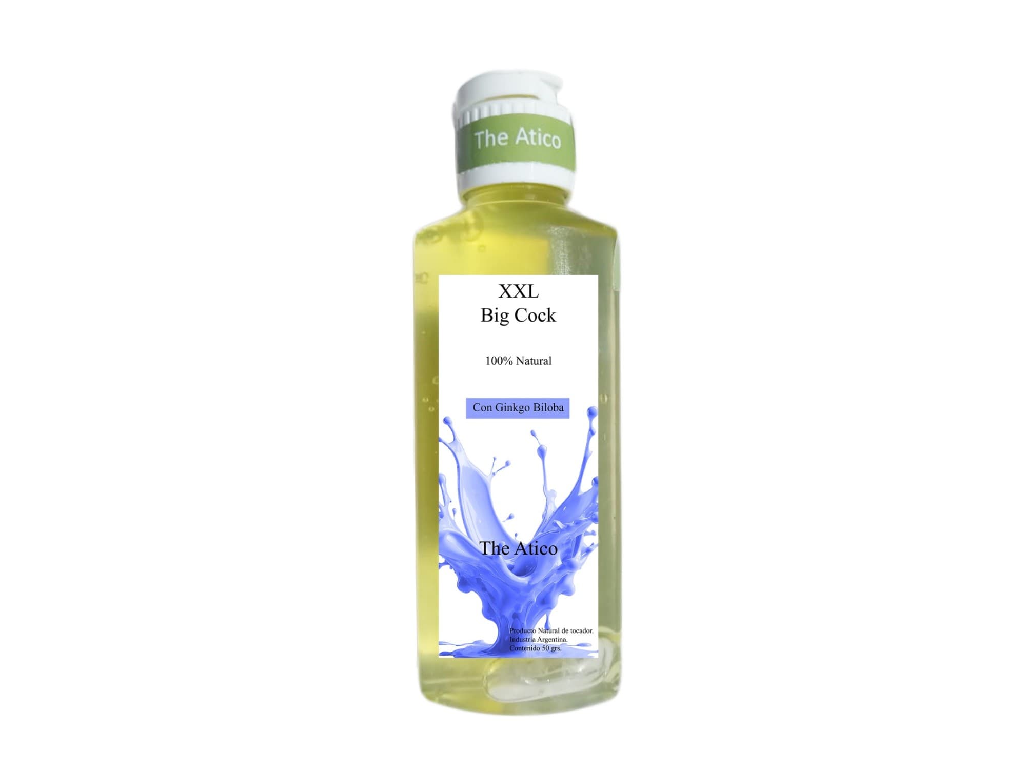 Gel Intimo Masculino, Potenciador y Engrosador Peneano, con Ginkgo Biloba, 50g