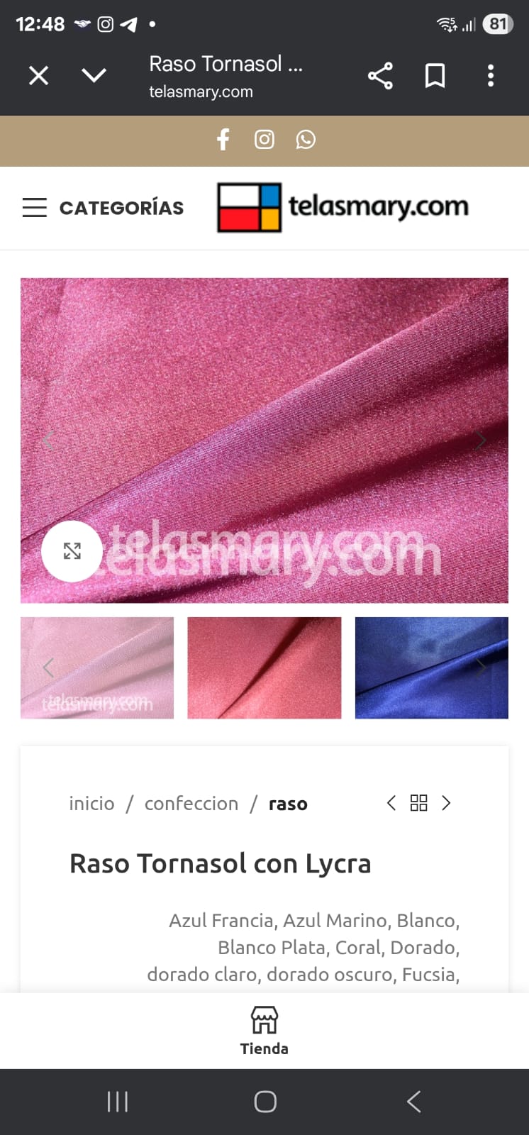 Vendo Telas por rollo cerrado 